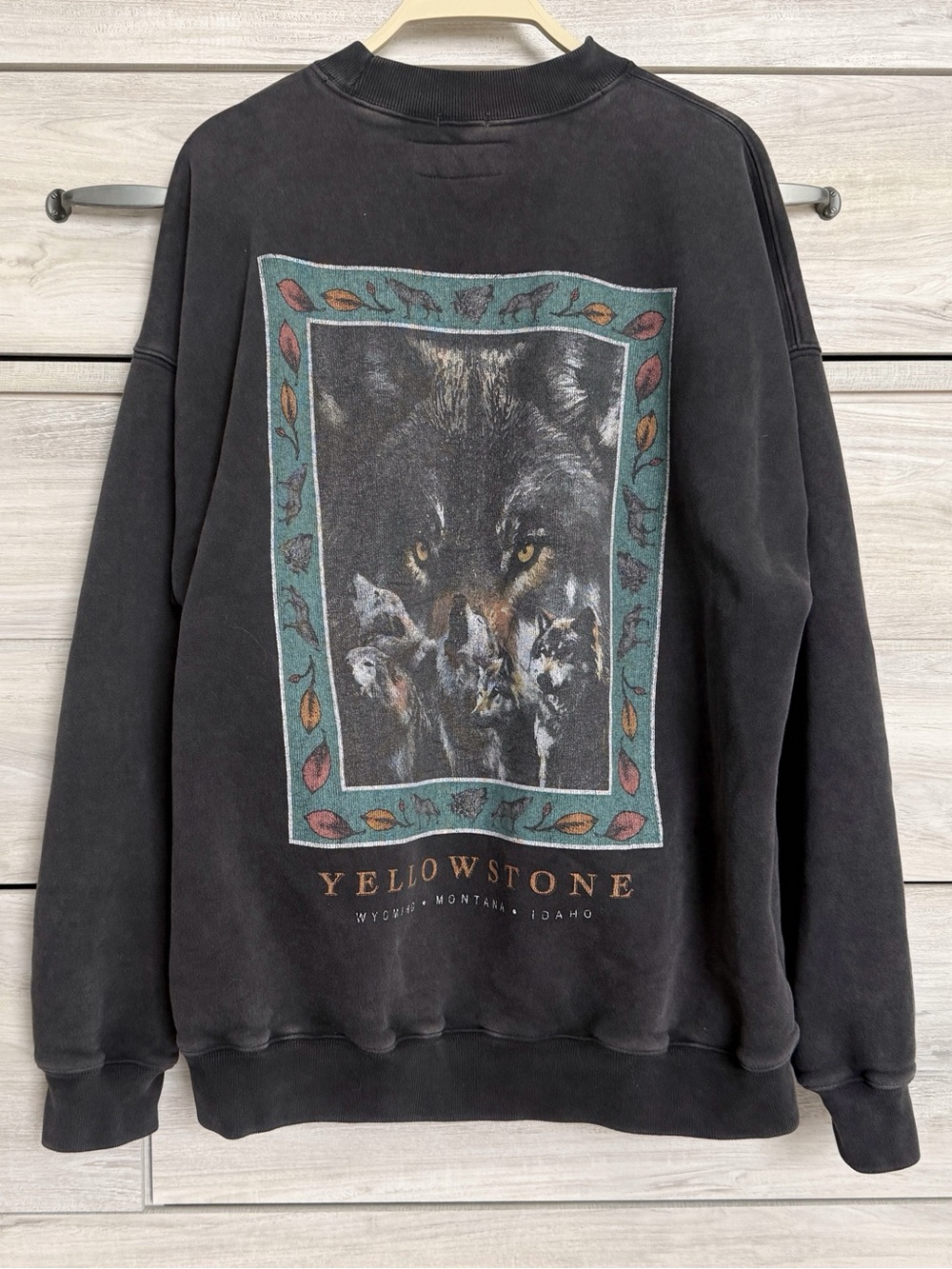 Abercrombie Soft AF Oversized Fleece Vintage Yellowstone Graphic Size Large - Picture 8 of 8